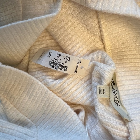 Madewell Ribbed Long Sleeve Boatneck Shirt XS NT 908 - Picture 7 of 8